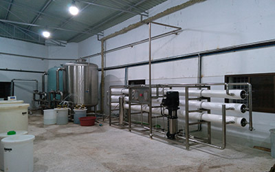 Mineral water plant